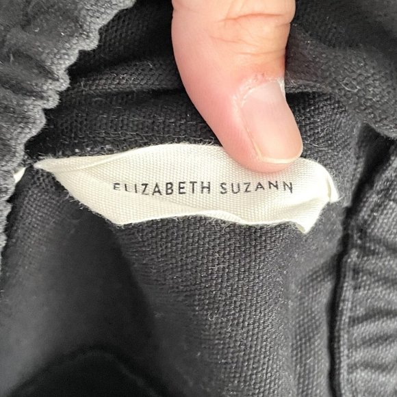 Elizabeth Suzann Black Clyde Work Pant in Upcycled Cotton Canvas Women’s 4 Tall - Picture 8 of 11